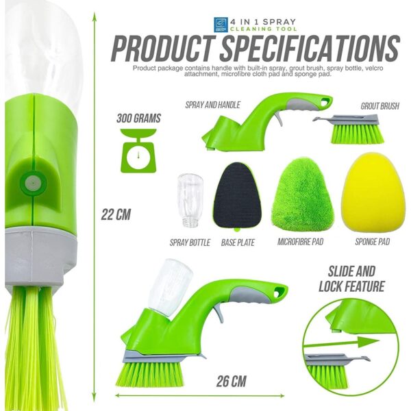 4 in 1 Grout and Tile Spray Cleaning Kit - Image 2